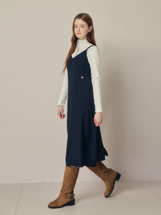프릴넥 레이어드 롱 원피스 GRCP0OP511