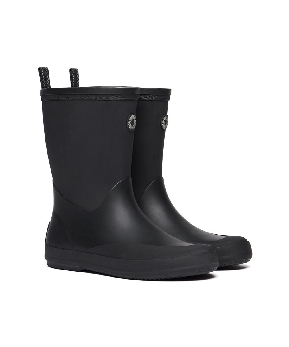 [NEW 10%][X 999HUMANITY] SHINY EBBY RAIN BOOTS(MIDDLE) - BLACK