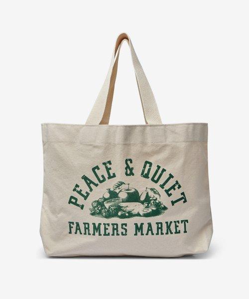 파머스 마켓 프린트 토트백 - 내추럴 / MOPQSS2327NATURAL