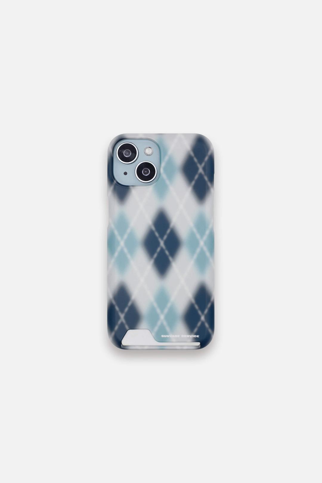 ARGYLE BLUR CASE_MISTY BLUE