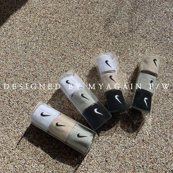 [나잇키파스텔미들삭스 2탄][1+1+1][기획특가][조거팬츠와찰떡][롱삭스] 나잇키 베이지무드 미들 삭스