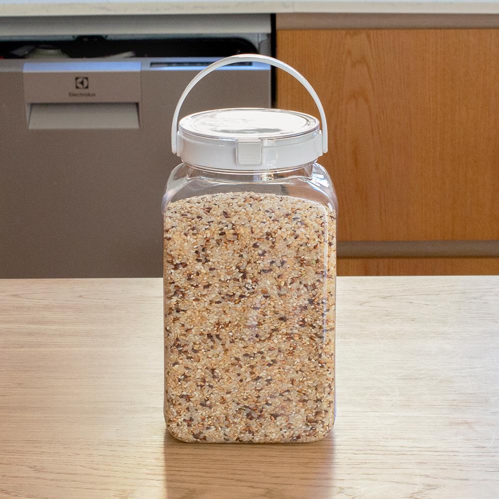 버튼 원터치보관용기 4000ml