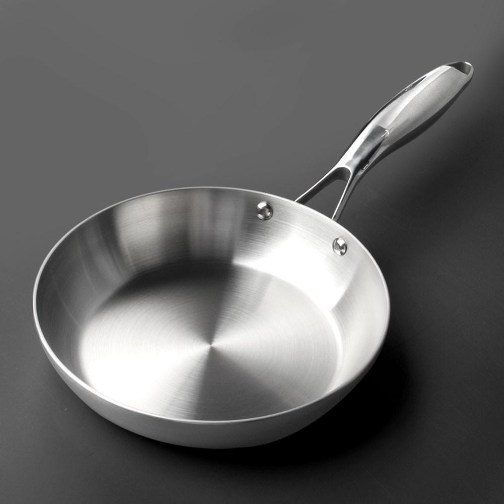 통3중 인덕션 스텐 후라이팬 국산 포스코 304 스텐팬 18cm