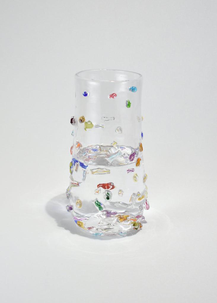 Tall Blown Glass Vase