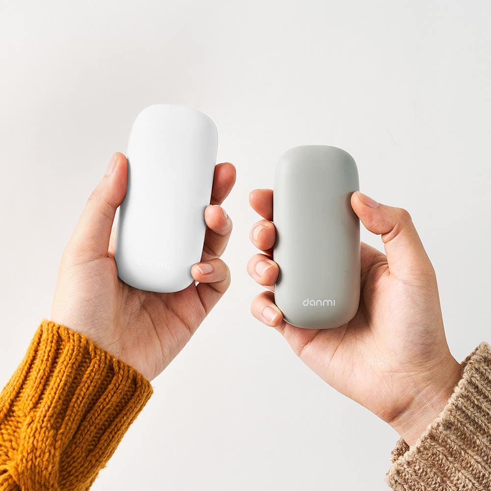 단미 조약돌 양면발열 USB 충전식 휴대용 손난로 보조배터리 4000mAh
