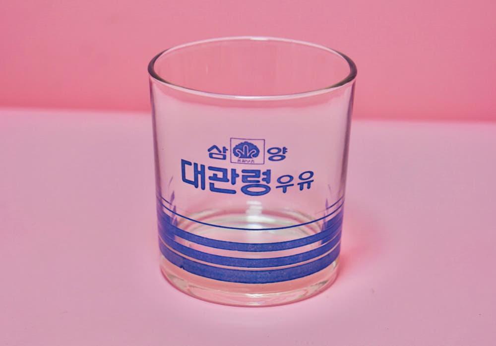삼양 대관령 레트로컵 빈티지잔 유리잔 근대사 수집 카페소품