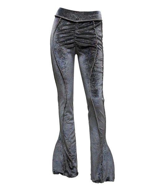 자카드 벨루어 팬츠 - 그레이