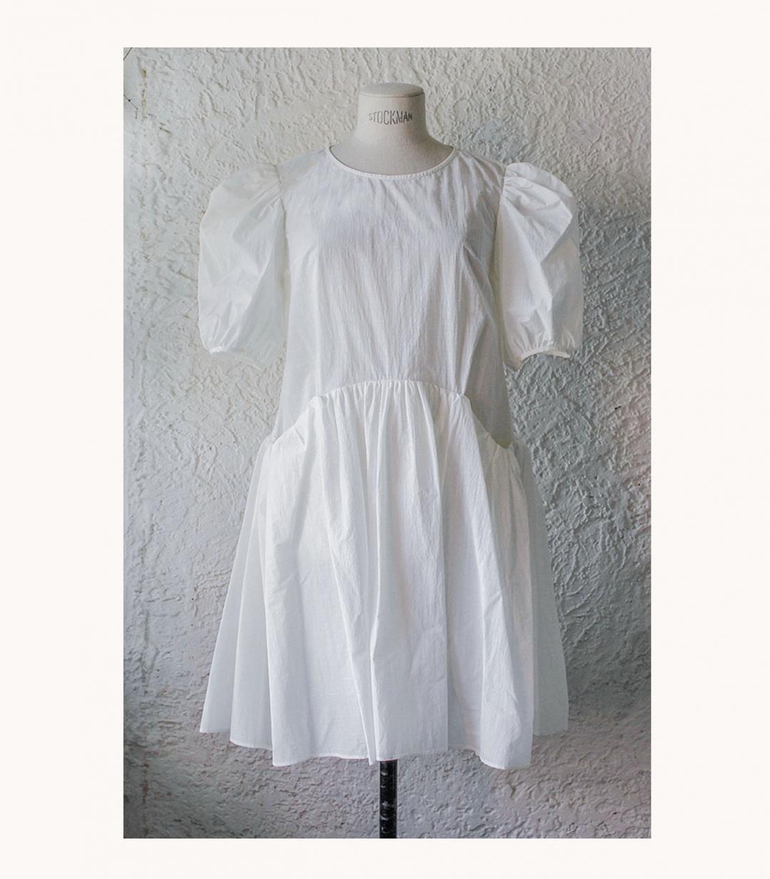 Sheer open-back maxi blouse