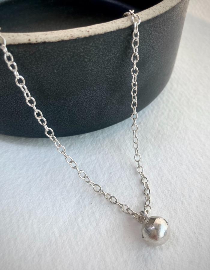 suzuran) silver bell_uneven necklace 재입고