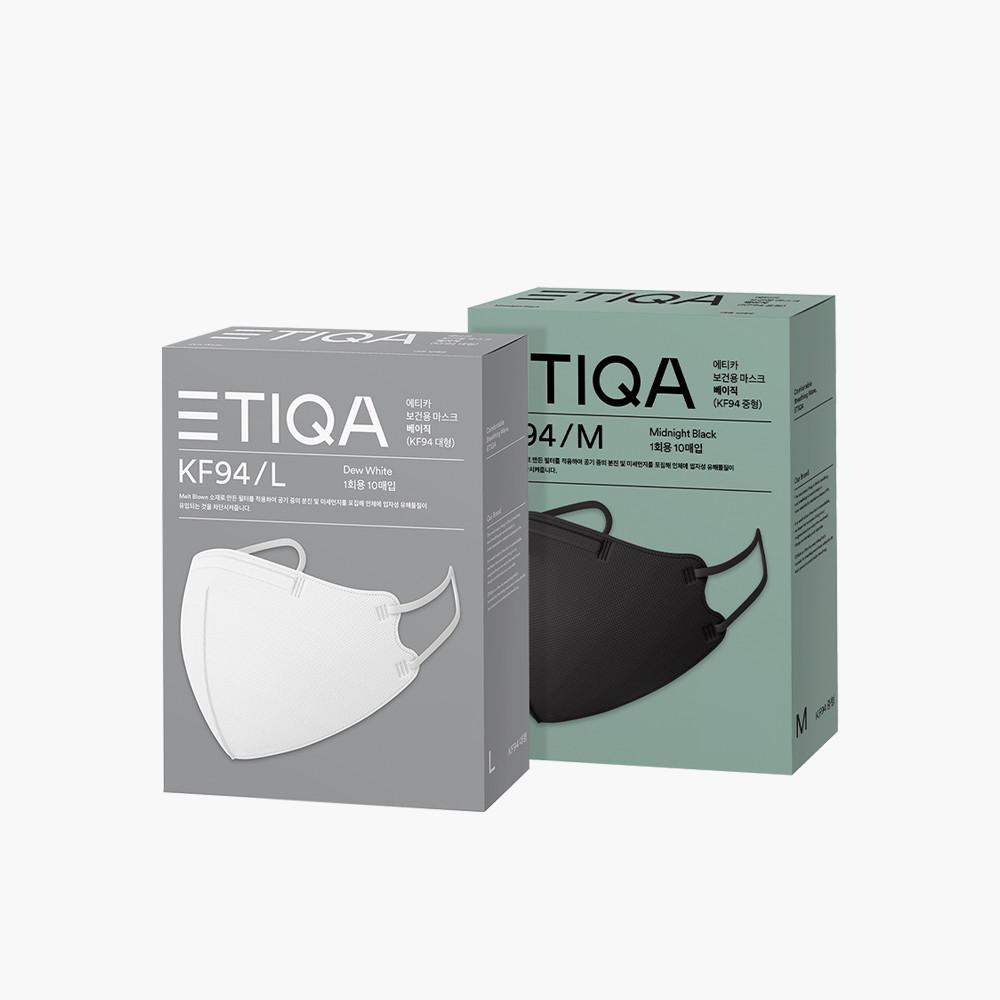 에티카 KF94 마스크 x30매 베이직 / 새부리형 귀안아픈 국산 대형