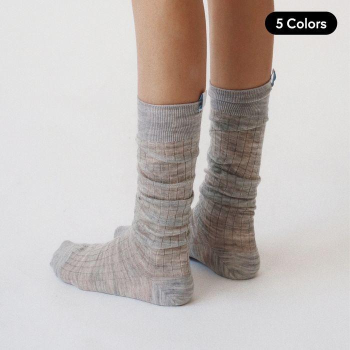 [29CM단독]MERINO WOOL KNEE SOCKS (5Colors)