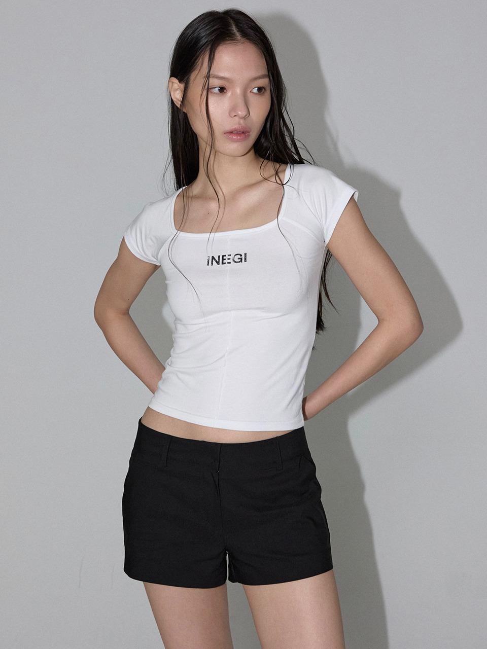 Inegi Logo Cap Sleeve Tee (white)
