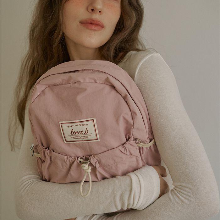 미니 스트링 백팩 베이비핑크 Mini string backpack Baby pink