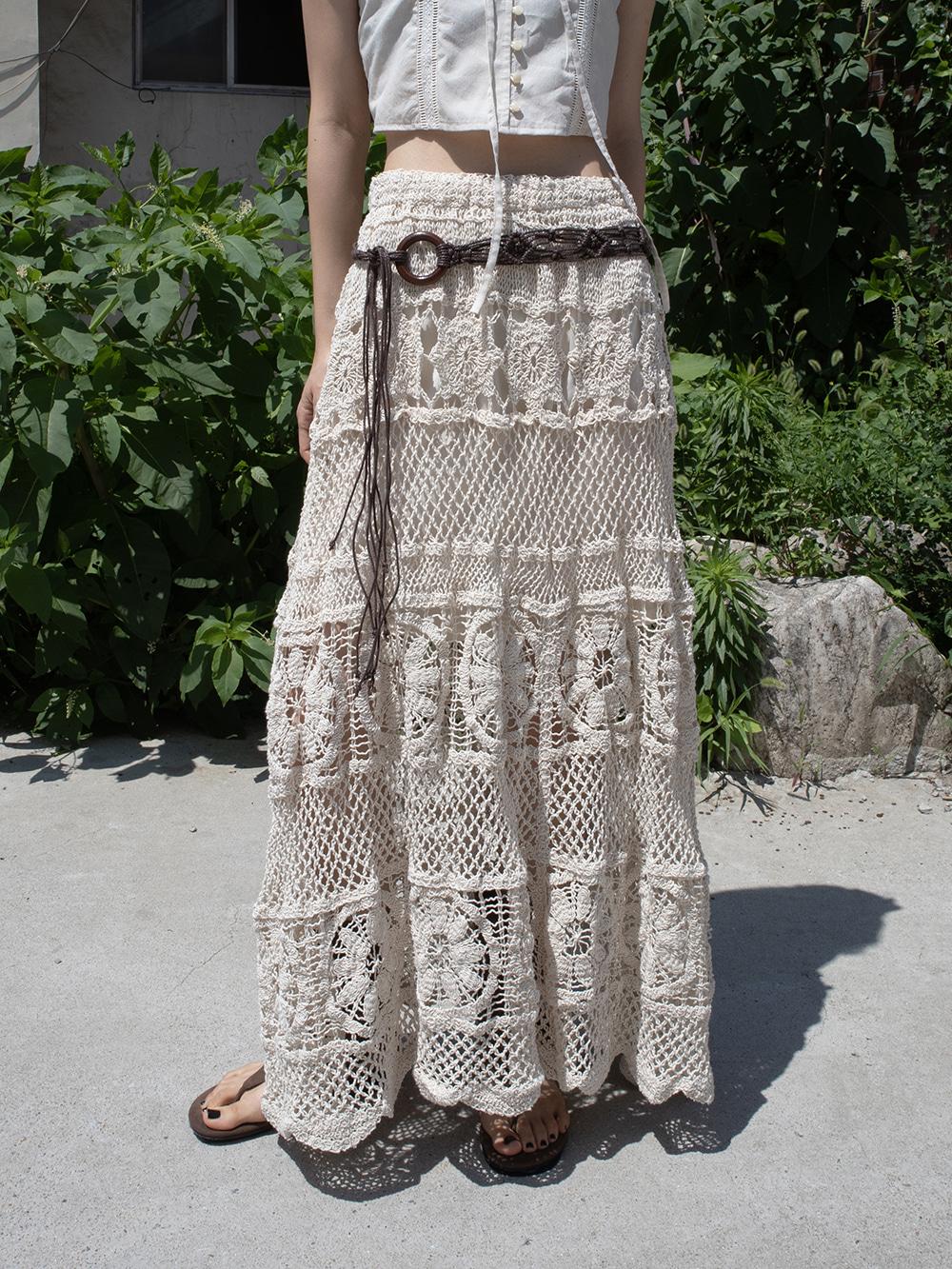 CROCHET LONG SKIRT