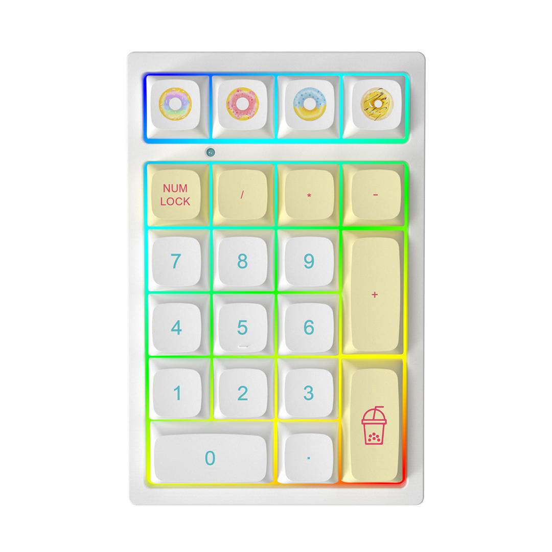 YUNZII YZ21 Macaron Hot Swappable Mechanical Numeric Keypad Num Pad - Wired Connection / Gateron G Pro Red Switch