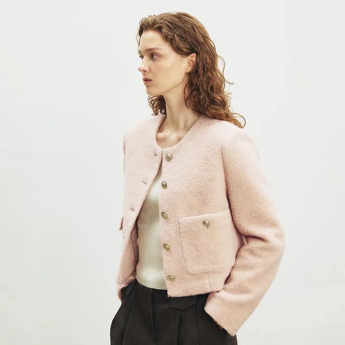 Tweed Crop Jacket _4COLOR