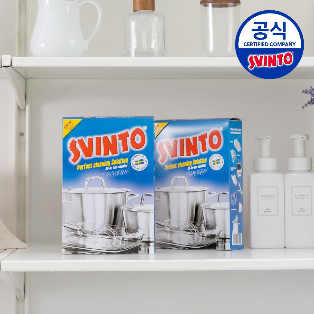 스빈또 스웨덴 스틸울 만능 수세미 탄냄비 찌든때 주방기름때제거 200g 1+1