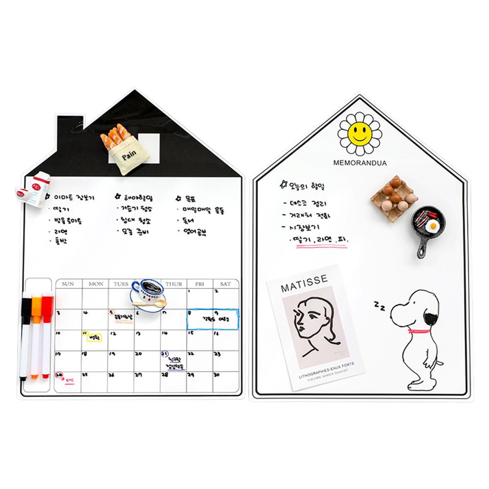 냉장고 메모 자석 스케줄 달력 칠판 붙이는 자석보드
