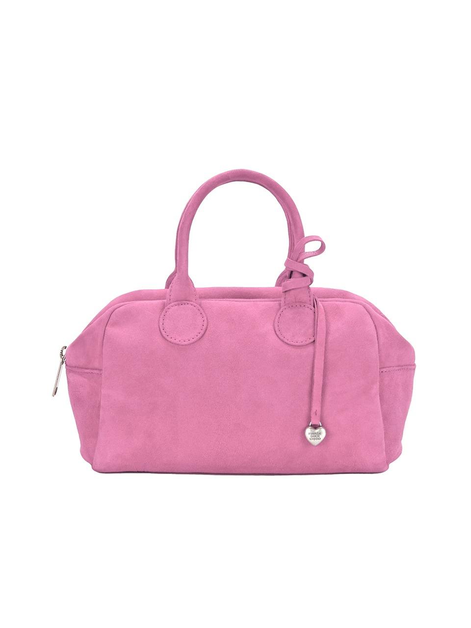 SOFT BOWLING BAG_pink suede