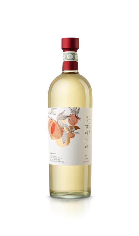 금이산농원 복숭아와인 750ml 12%(스탬빙캡)