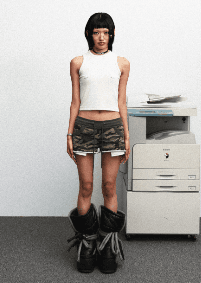 histeric angel shorts - camo