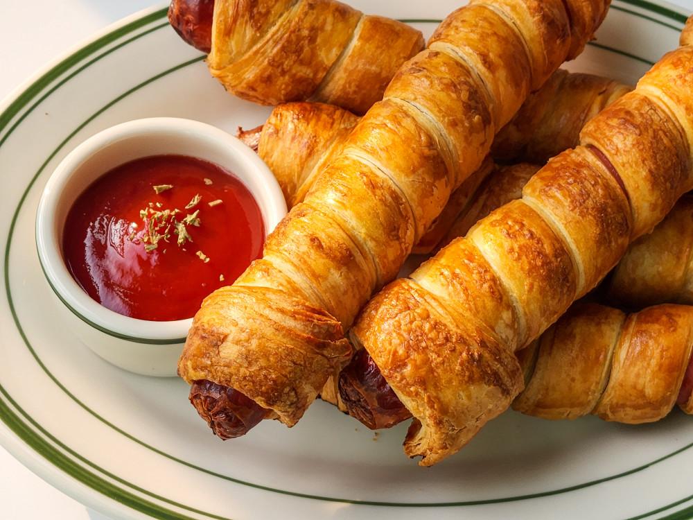 쏘팡 핫도그 1kg(10개입) /마약핫도그 회오리핫도그 페스츄리 휴게소 업소용 편의점 [원산지:상세설명에 표시]