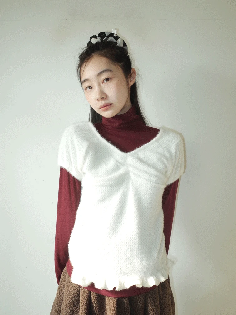 피어 hairy 반팔 NT