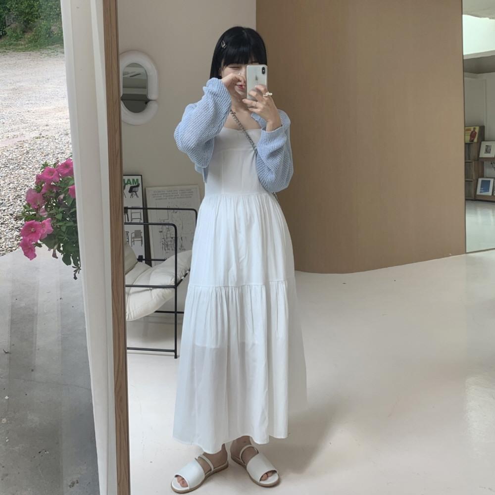 [여신룩] 트윈 캉캉 뷔스티에 원피스 (2 color)