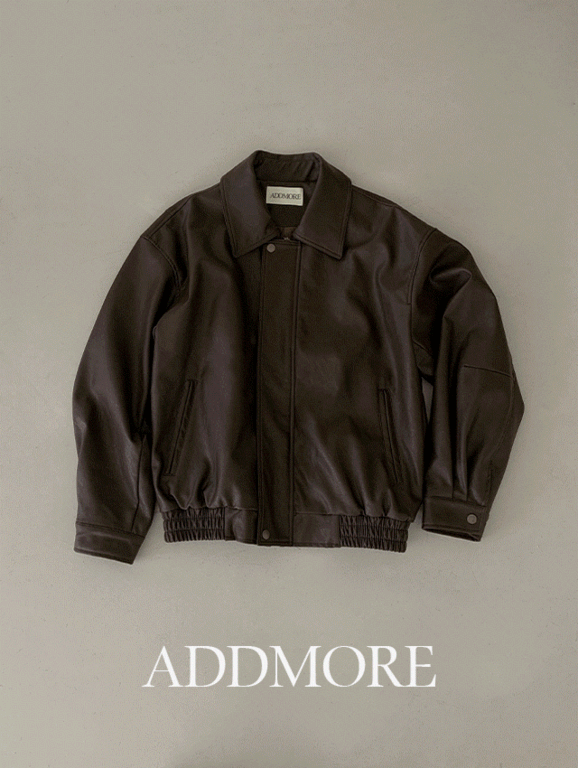 에드모어 [2만장돌파/레더자켓/가죽자켓][MADE] mjk467 헤일리 오버핏 레더 자켓