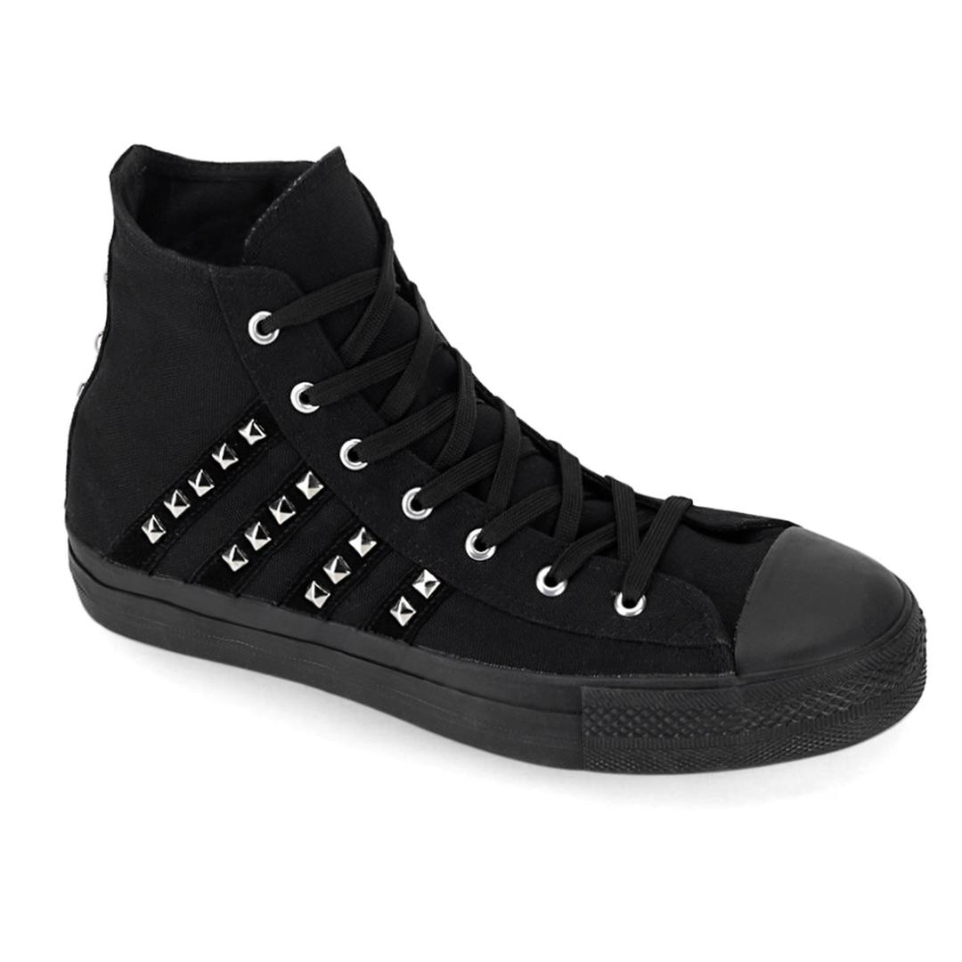 Deviant-103 - Black Canvas-Suede / 4