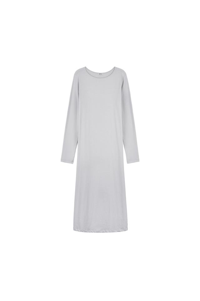 BELT LONG DRESS (GREY)