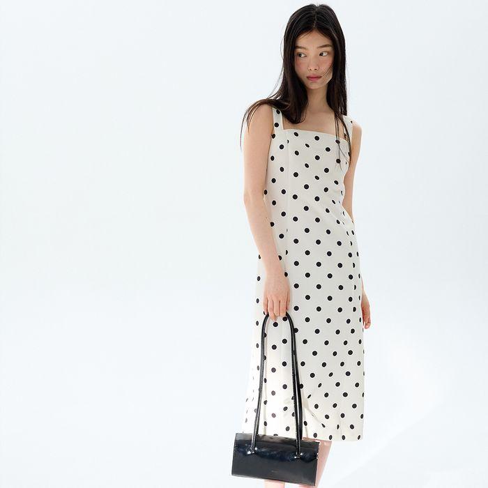 Dot dress / ivory