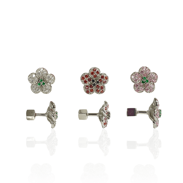 cubic flower butterfly piercing