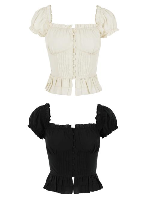 Jully Frill Button BL