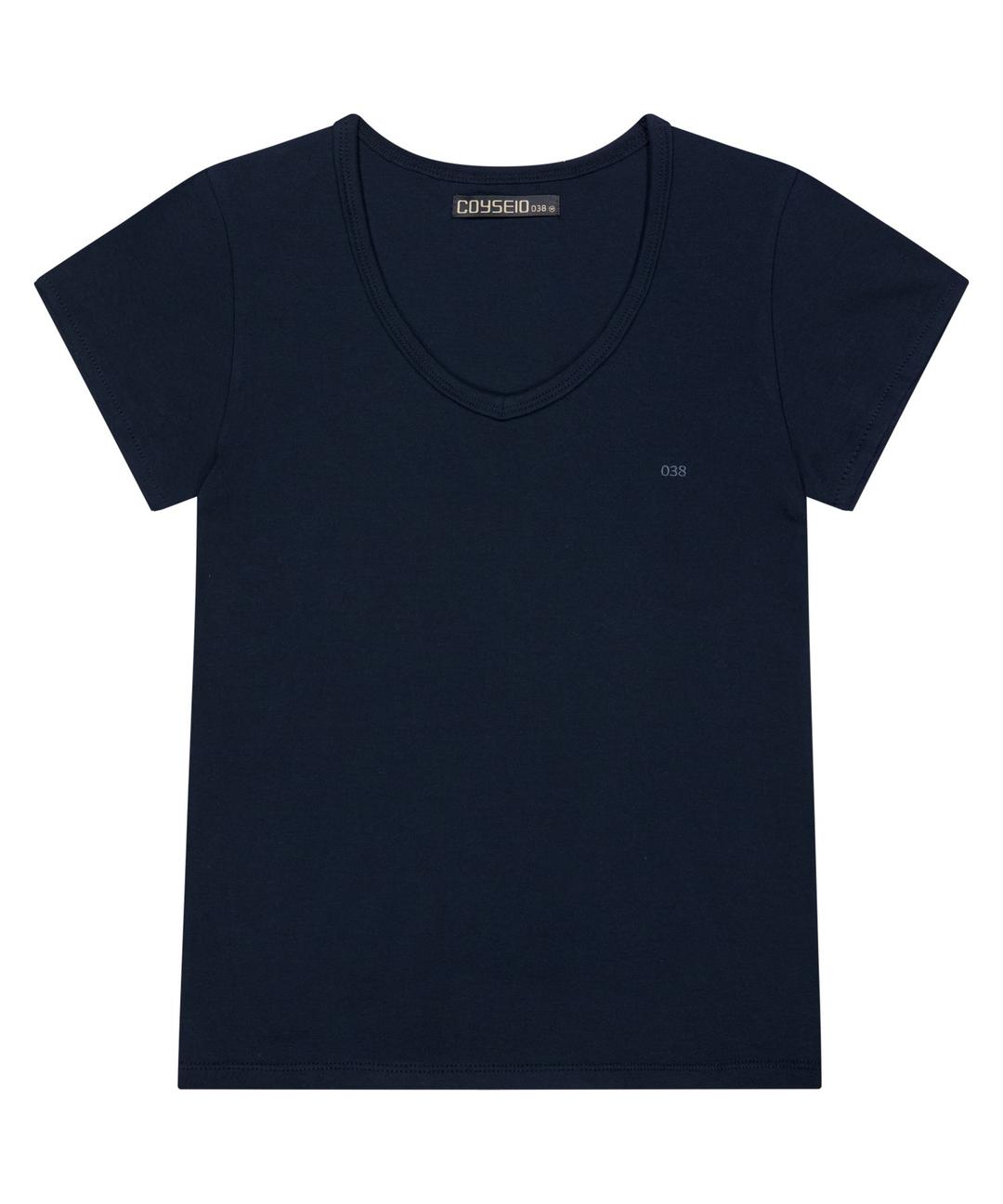 038 SLIM V-NECK T-SHIRT DARK NAVY