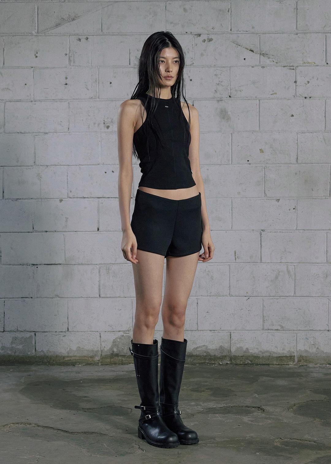 BASIC JERSEY SHORTS, BLACK