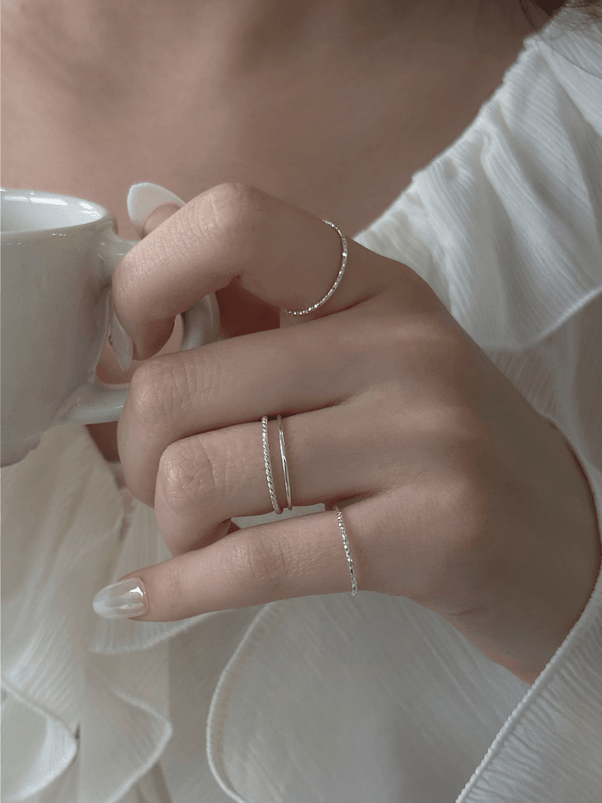 (925silver) 실버 마디반지  Layer ring 3 type  *3~21호