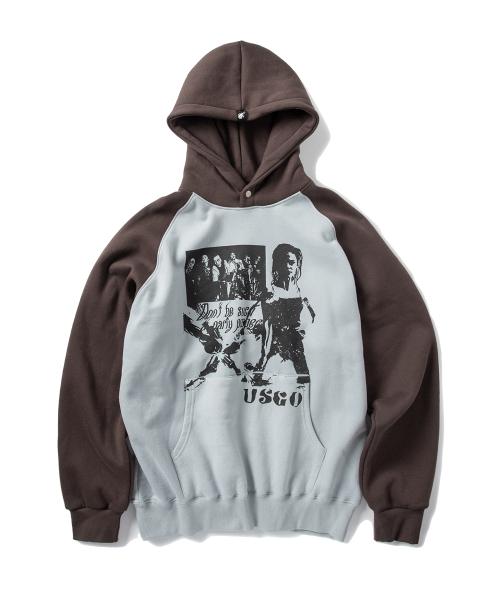 유스고 스냅 버튼 후디 - 베이비 블루