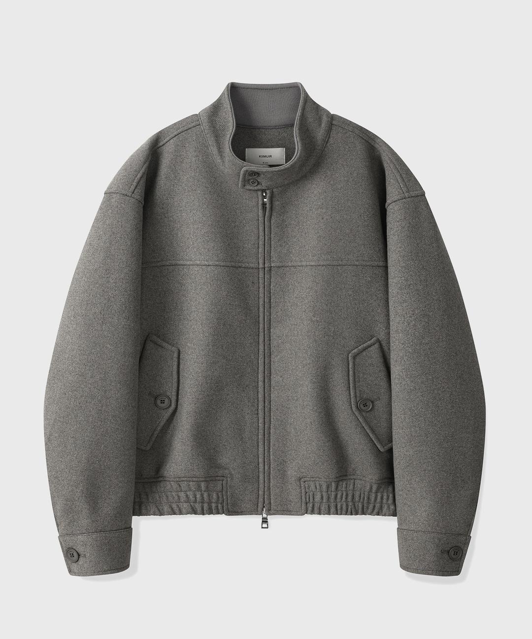 울(WOOL) 헤링턴 자켓_그레이