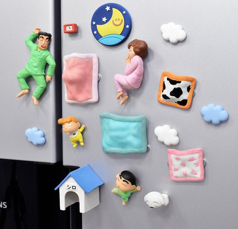 잠자는 귀여운 짱구 냉장고 자석 세트 마그네틱 냉장고 자석