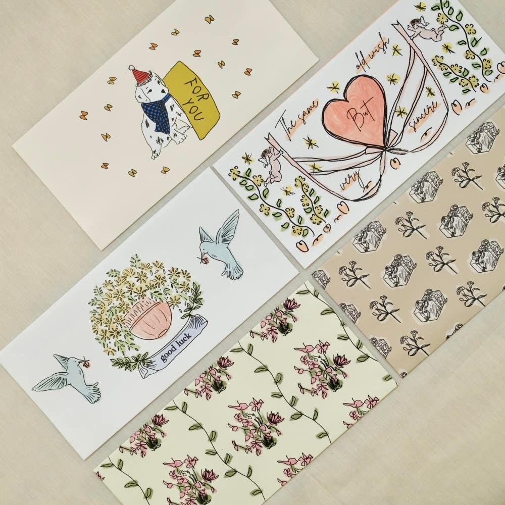 WHIMSEY BIRD Envelope5 type bundle (5ea SET)