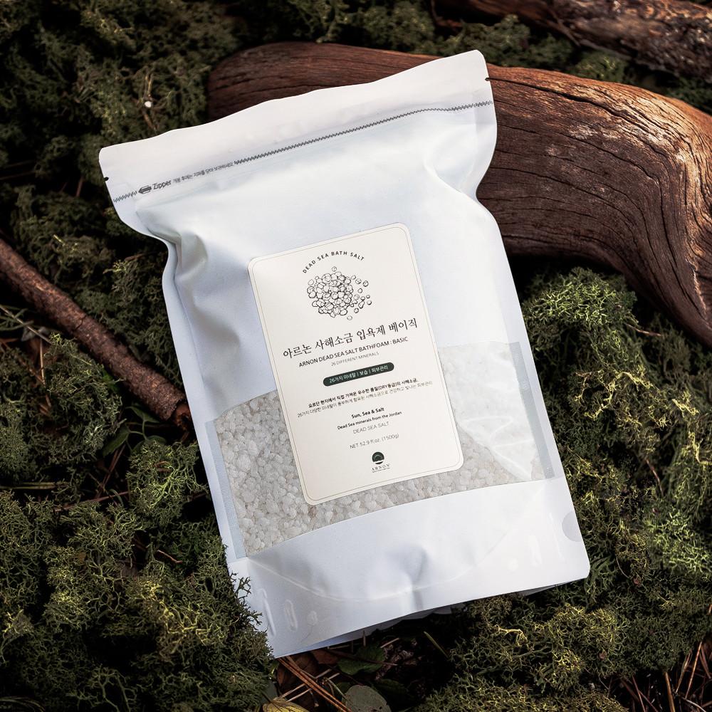 아르논 사해소금 입욕제 베이직 1.5kg 내추럴 바스솔트 배쓰 반신욕 목욕 아로마 족욕제