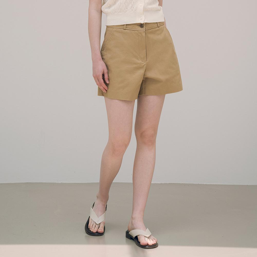 SIPT7067 chino short pants_Camel Beige
