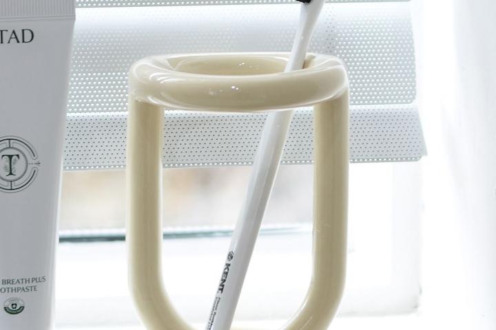 욕실 감성 세라믹 칫솔 꽂이 정리 보관