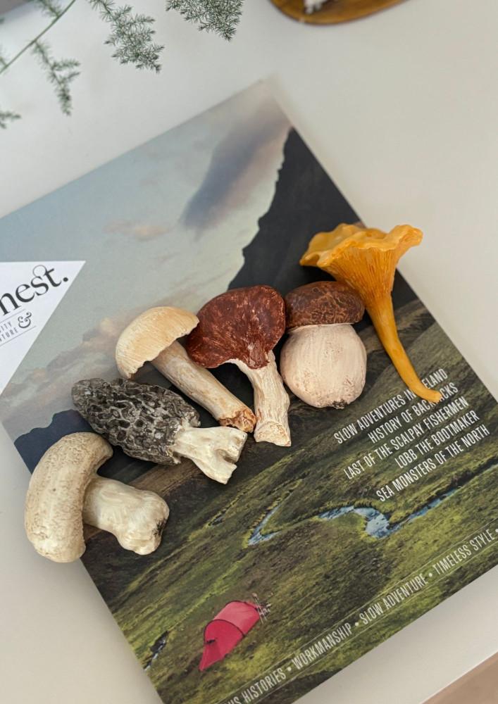 버섯 머쉬룸 수저받침 6개 (1set) 선물박스