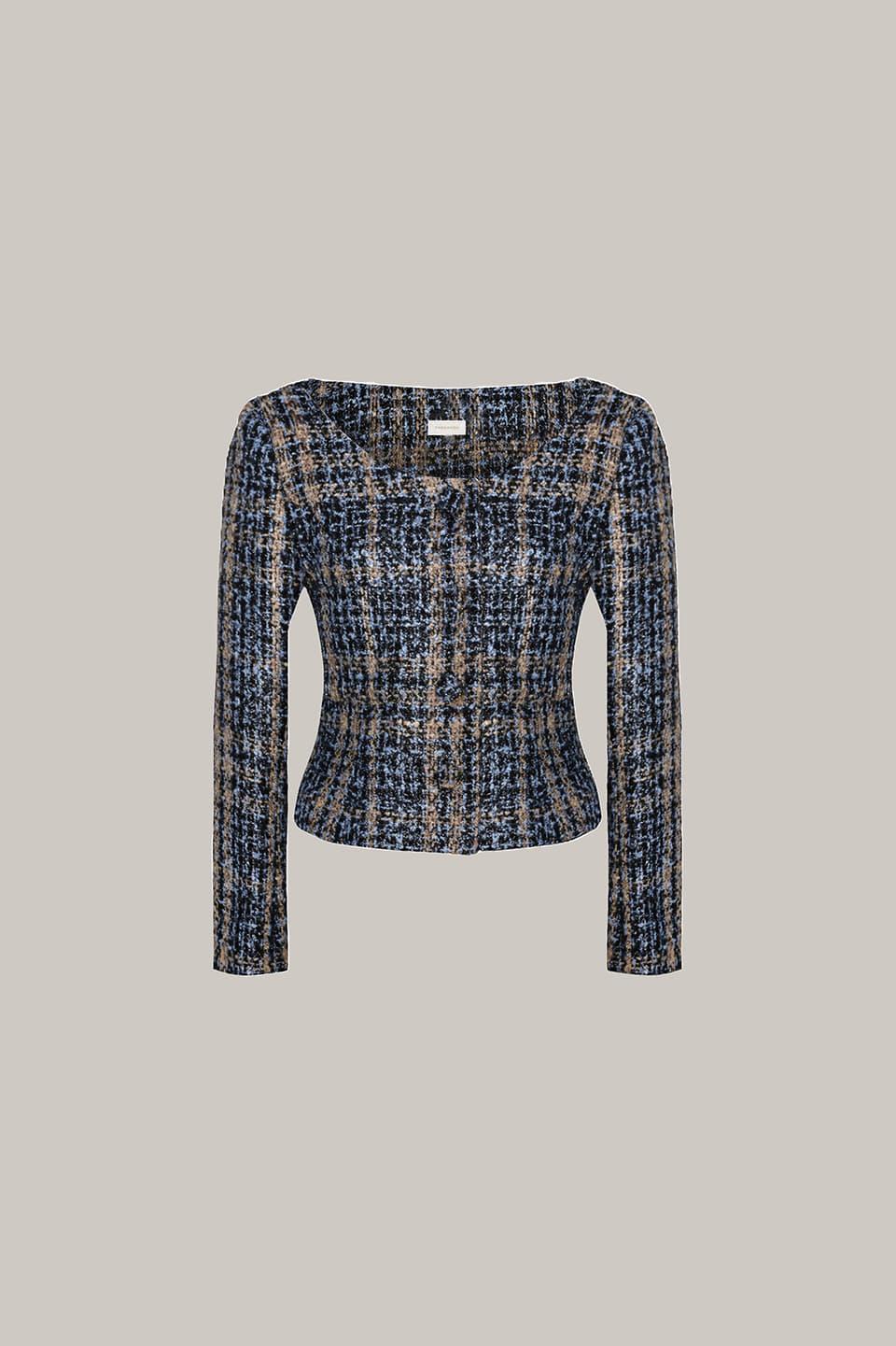 카린 클래식 트위드 셋업 - 미드나잇 네이비