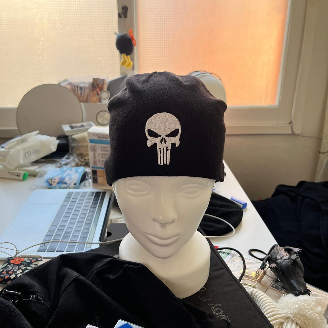 Bunisher skull beanie