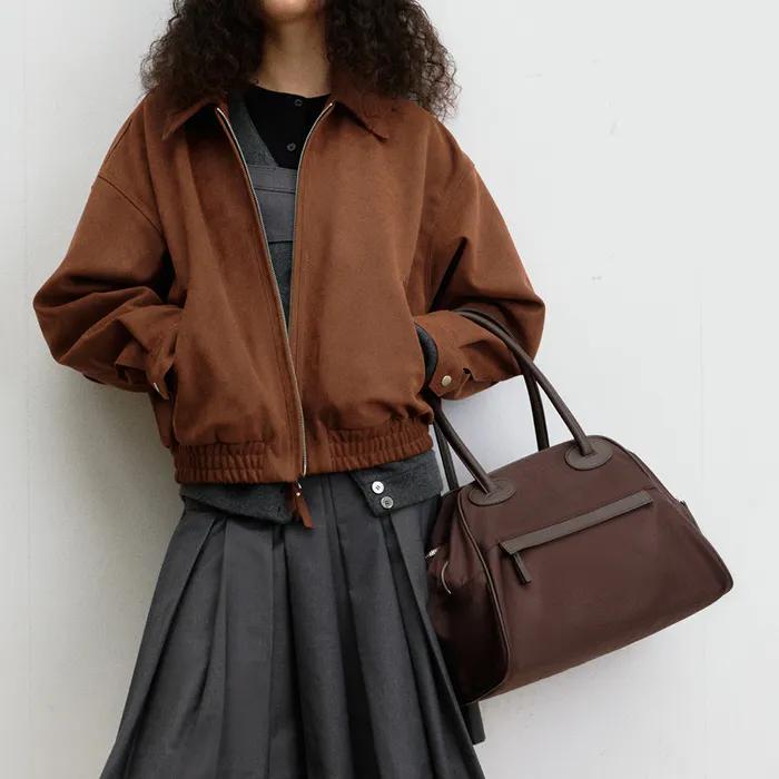 TWO ZIPPER BAG NYLON ORIGINAL(CHOCO SYRUP)