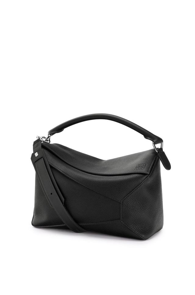 Large Puzzle Edge bag in grained calfskin