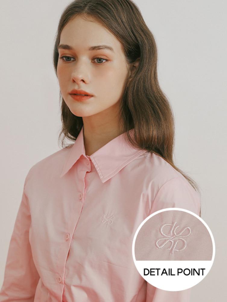 [STYLE SOUP] 베이직 슬림핏 엠블럼 셔츠(SA9LSJ1)